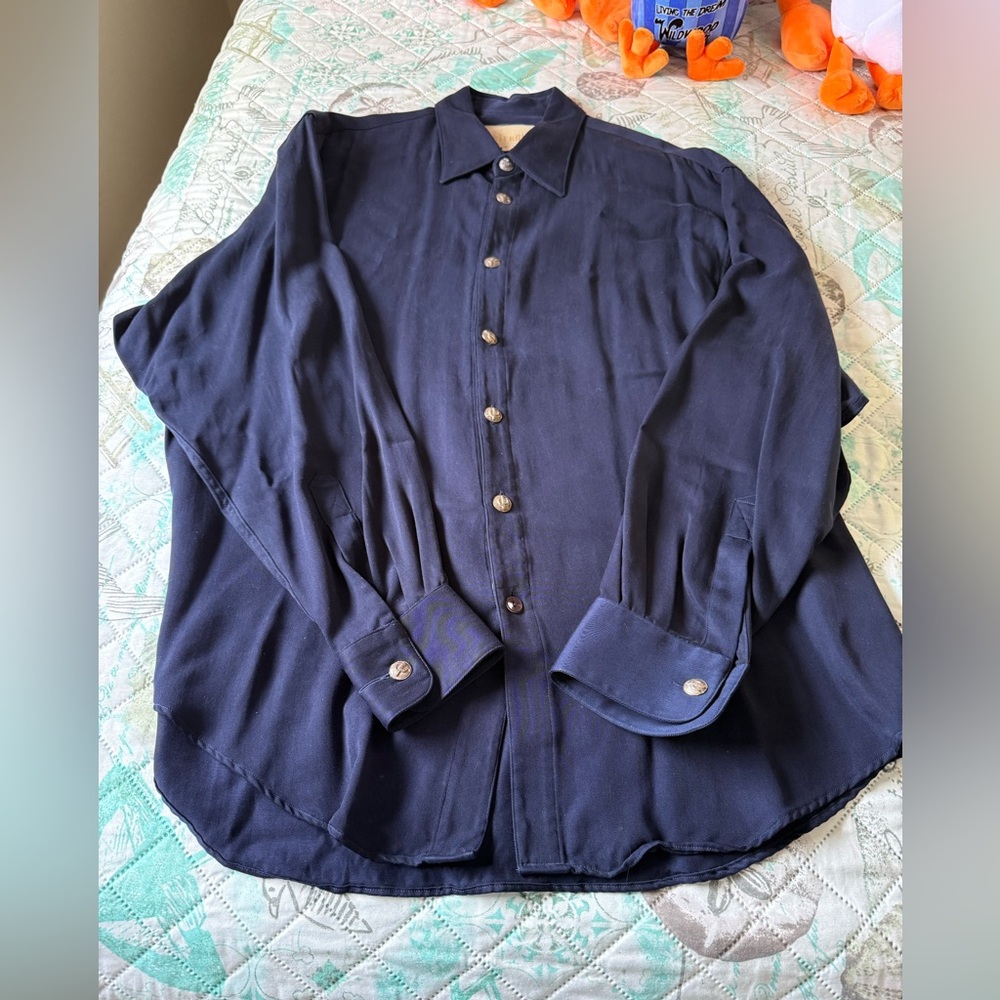 New Men’s Stubbs Blue Dress Shirt